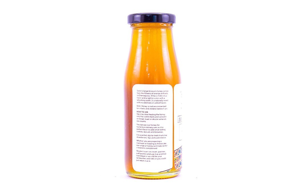 Zizira Sweet Orange Blossom Raw Honey From Meghalaya   Bottle  250 grams